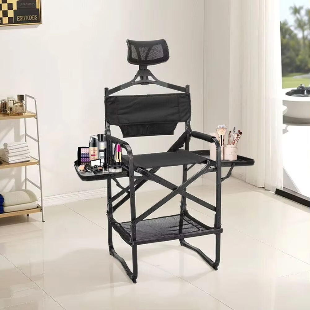 Beauty Makeup Table - Hoher Regiestuhl, robuster, klappbarer Make-up-Stuhl in