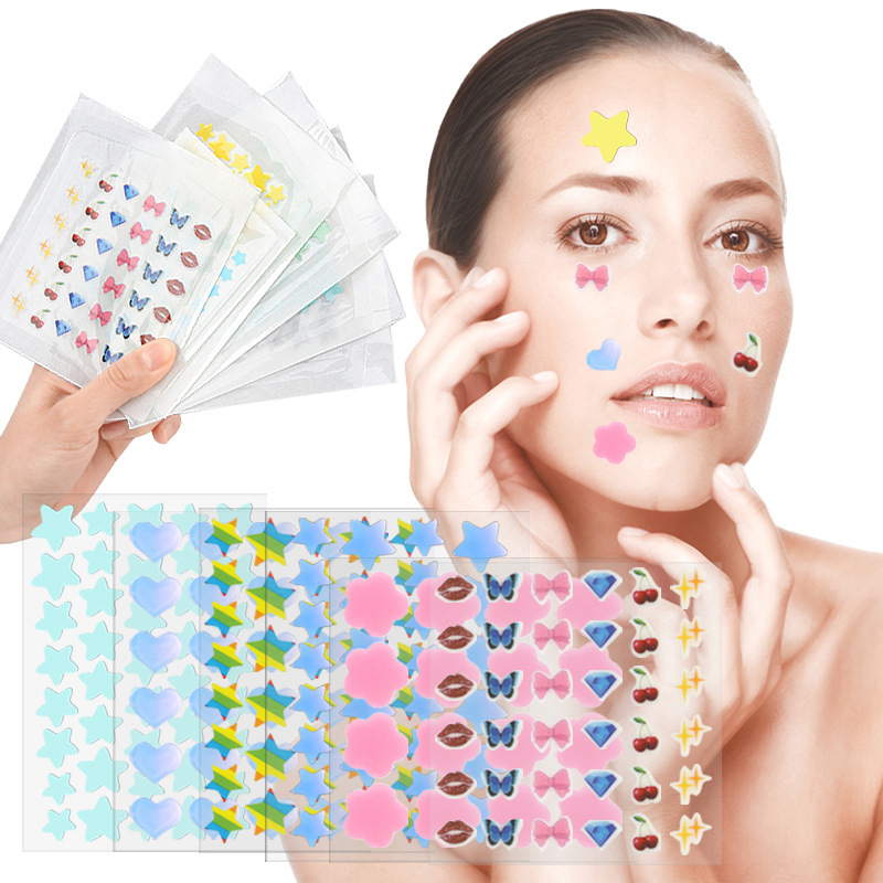 Beauty With Makeup - Farbige Cartoon-Akne-Patches Hautpflege-Aufkleber Concealer Gesichtsflecken-Abdeckung Schönheits-Make-up-Tool