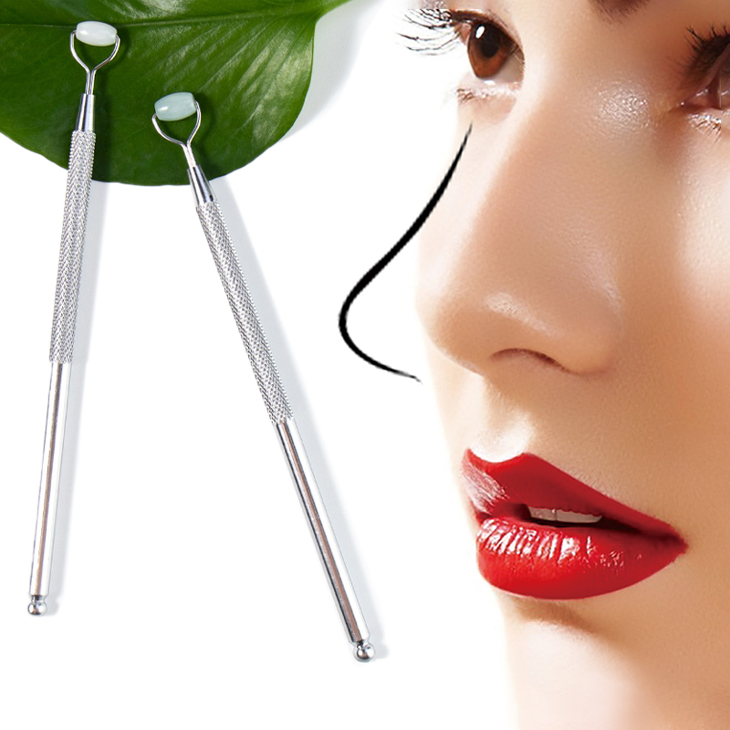 Jade Roller Gua Sha - Auge Anti Falten Natürliche Jade Roller