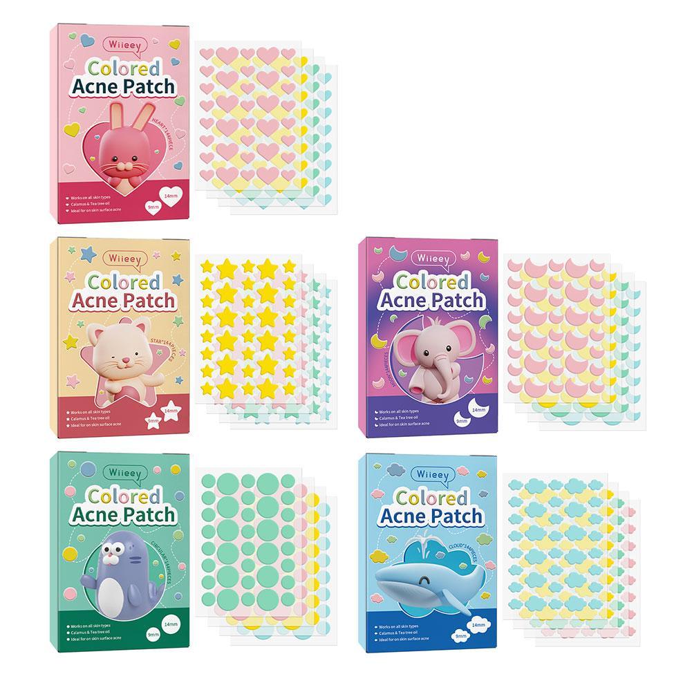 Beauty Zone Makeup - 144 Patches Akne-Patches, Spot-Abdeckung, bunt, unsichtbar,