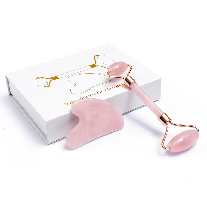 Natürliche Rose Quartz Jade Ro – Jade Roller Gua Sha Bewertung und Preis