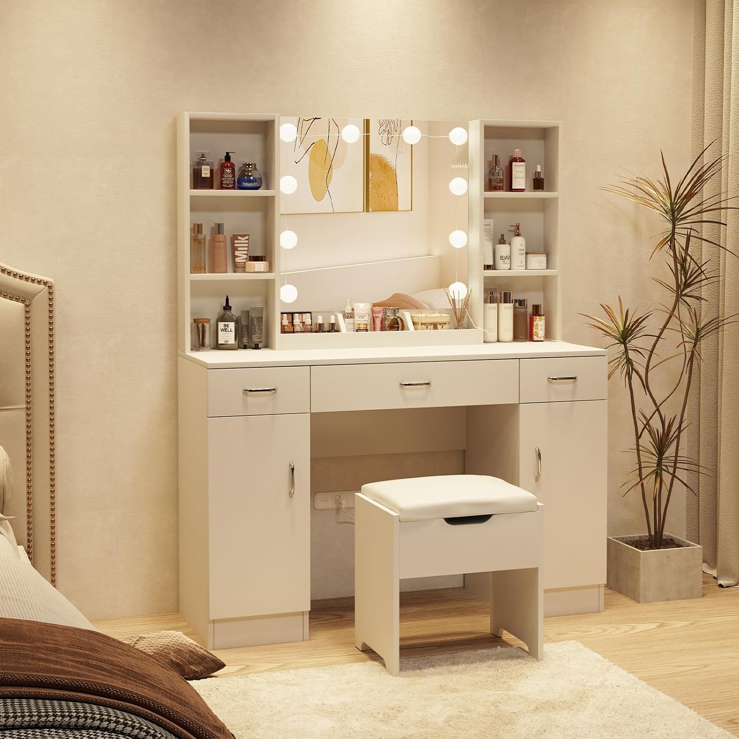 Schminktisch mit Beleuchtetem  – Beauty Makeup Table Bewertung und Preis
