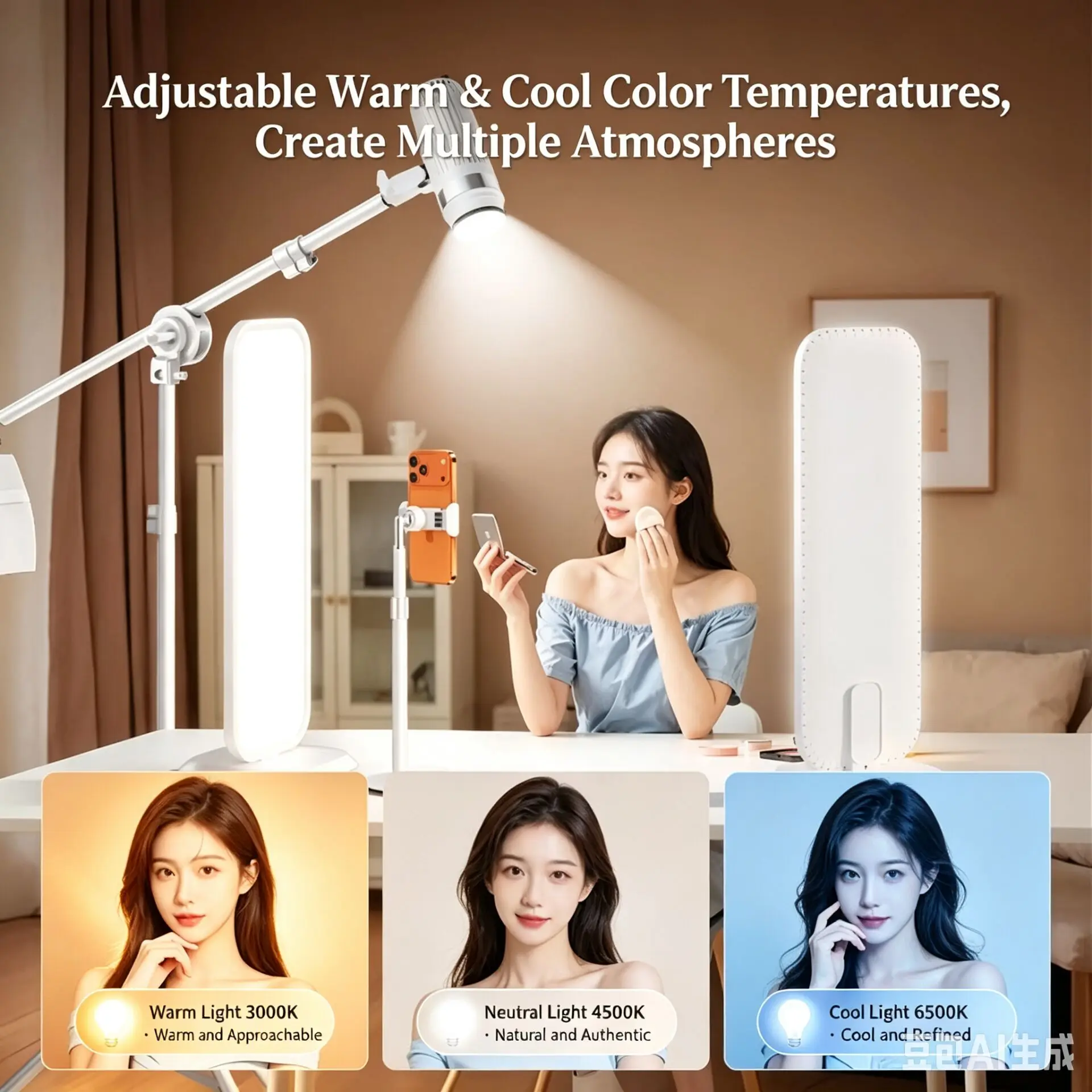 LED Desktop Halbkörper-Aufnahm – Beauty Makeup Tiktok Bewertung und Preis
