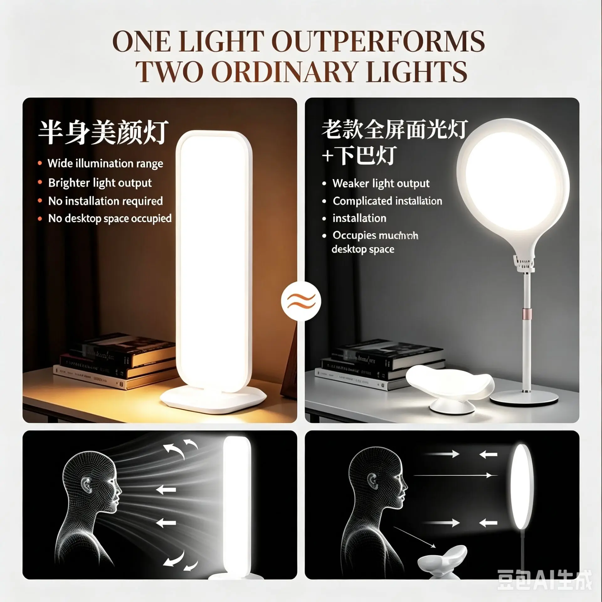 LED Desktop Halbkörper-Aufnahm – Beauty Makeup Tiktok Bewertung und Preis