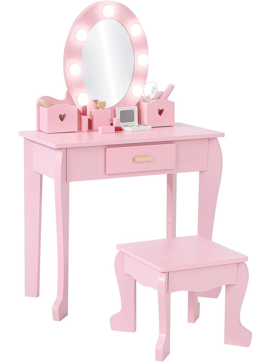 Kinder-Schminktisch und Hocker – Beauty Makeup Table Bewertung und Preis
