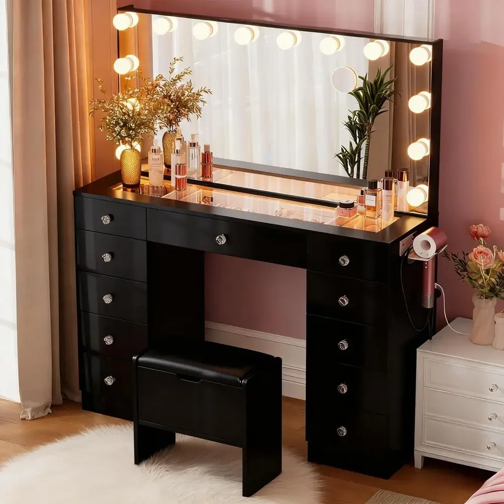 46 LED-beleuchteter Schminktis – Beauty Makeup Table Bewertung und Preis