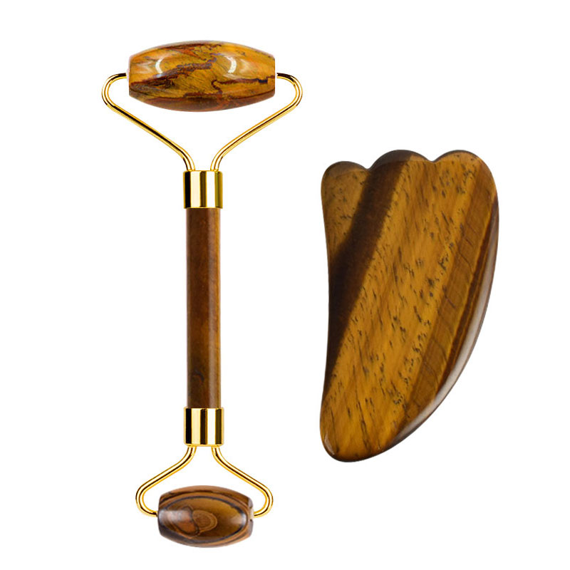 Natürliche Tigerauge Stein Gou – Jade Roller Gua Sha Bewertung und Preis