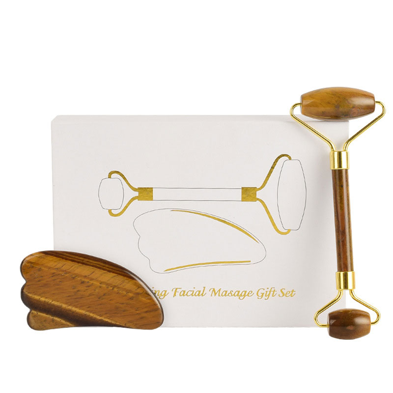 Natürliche Tigerauge Stein Gou – Jade Roller Gua Sha Bewertung und Preis
