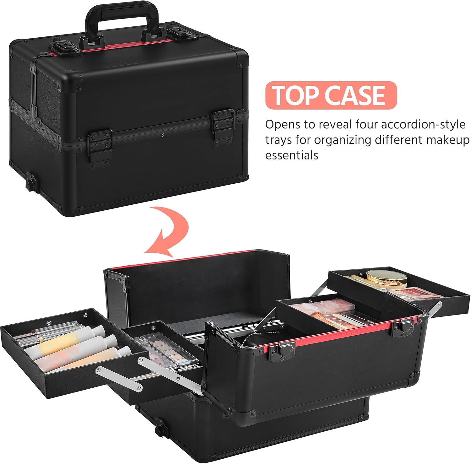 Rollender Make-up-Koffer, Kosm – Beauty With Makeup Bewertung und Preis